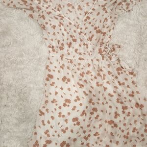 Sienna Sky Peach Floral Dress